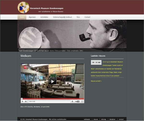 Snapshot van deze website