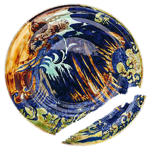 Een fraai Rozenburg Colenbrander bord 