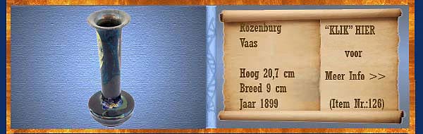 Nr.: 126, Te koop aangeboden sieraardewerk van Rozenburg