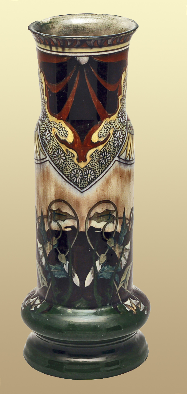 Nr.: 295, Already sold : Brantjes decorative pottery, Plateel Vase