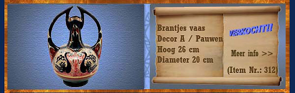 Nr.: 312, Te koop aangeboden Sieraardewerk van Brantjes