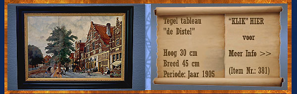 Nr.: 381, Te koop aangeboden sieraardewerk van Distel