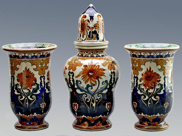 Nr.: 423, Te koop aangeboden Stel (3) Rozenburg Kaststel