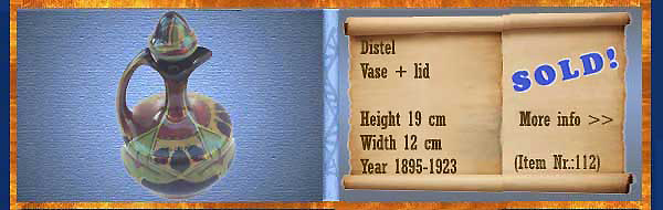 Nr.: 112, On offer decorative pottery of Distel