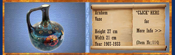Nr.: 114, On offer decorative pottery of Arnhemse faience