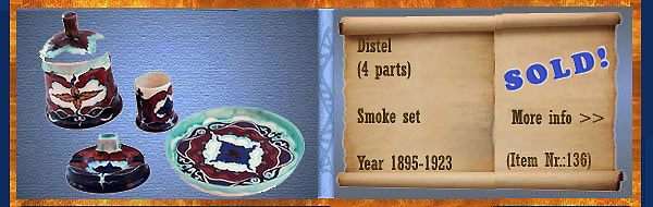 Nr.: 136, On offer decorative pottery of Distel