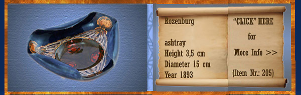 Nr.: 205, On offer decorative pottery of Rozenburg