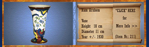 Nr.: 211, On offer decorative pottery of Ram