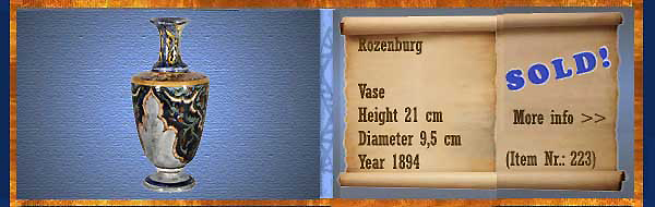 Nr.: 223, On offer decorative pottery of Rozenburg