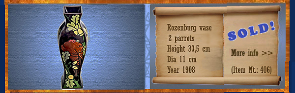 Nr.: 406, On offer decorative pottery of Rozenburg