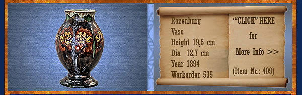 Nr.: 409, sale of a Rozenburg vase