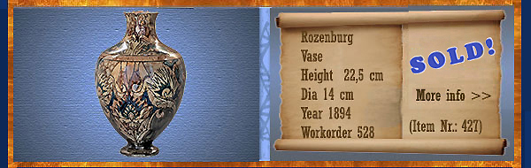 Nr.: 427, On offer decorative pottery of Rozenburg