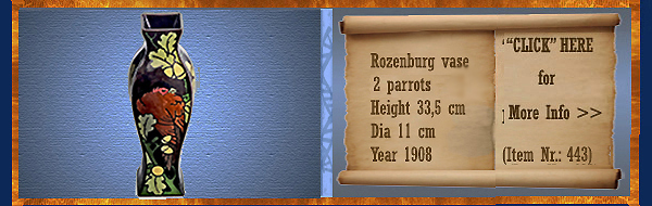 Nr.: 443, On offer decorative pottery of Rozenburg