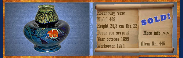 Nr.: 445, sale of a Rozenburg vase
