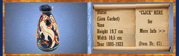 Nr.: 87, On offer decorative pottery of Distel